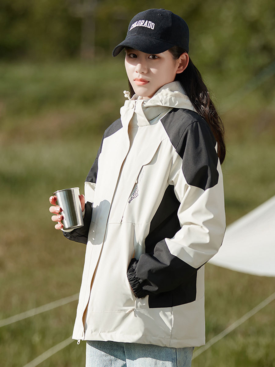Mountain jacket women's outdoor camping hiking three-in-one jacket men's Waterproof warm outdoor work clothes customization