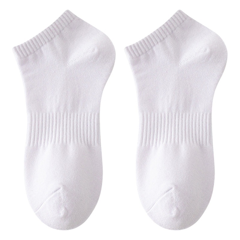 Men's short socks cotton socks men's black and white gray tube socks boys sports long tube white socks thin white socks wholesale