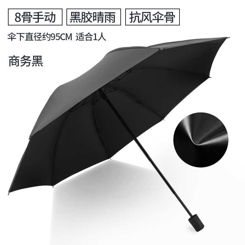 Picture of Umbrella Extra Large Umbrella Large Folding Solid Umbrella Women's Dual-Use Sunscreen Umbrella Sun Umbrella Advertising Umbrella