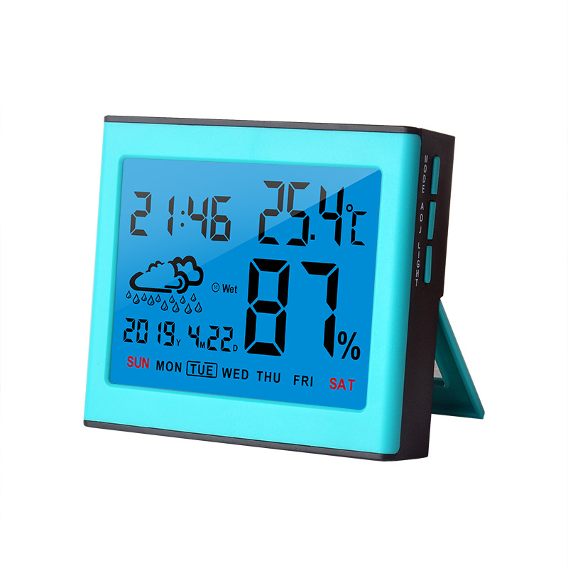 Picture of New product electronic temperature and humidity meter weather station soft backlight quality to create indoor thermometer