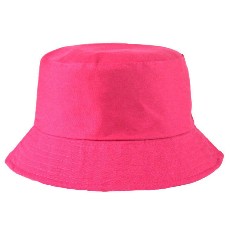 Picture of Cross-border adult fisherman hat solid color custom logo embroidery printing fisherman hat sunshade light plate custom basin hat