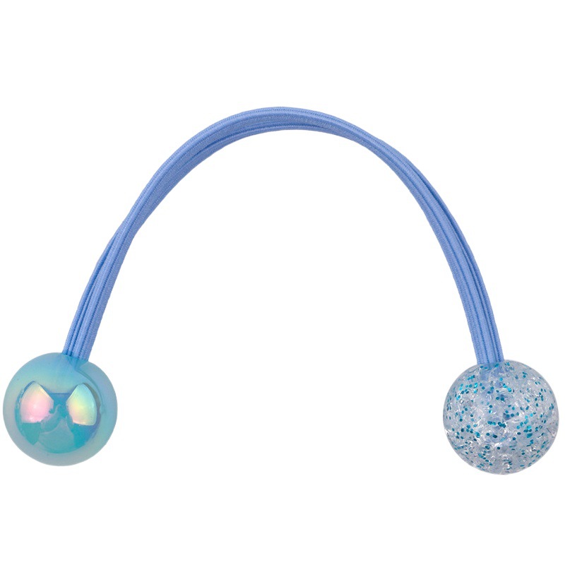 Korean Style Candy Color Burst Round Ball Hair Rope Children's Hair Accessories Women's Hair Rings Pone Tail Hair Rope Cute Headwear Rubber Tendon
