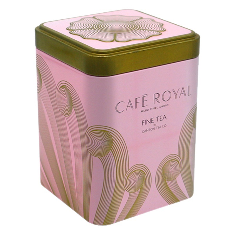 In stock wholesale tinplate tea pot square simple storage iron box Creative Square sealed candy iron box