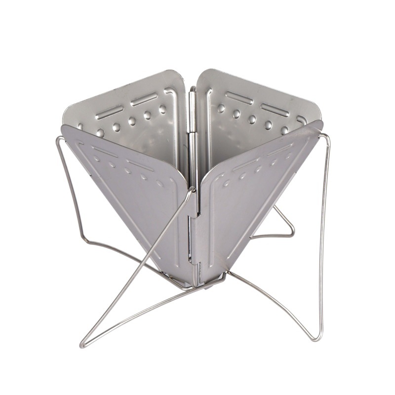 Outdoor camping coffee drip rack stainless steel foldable portable coffee stove coffee filter hanging ear coffee rack