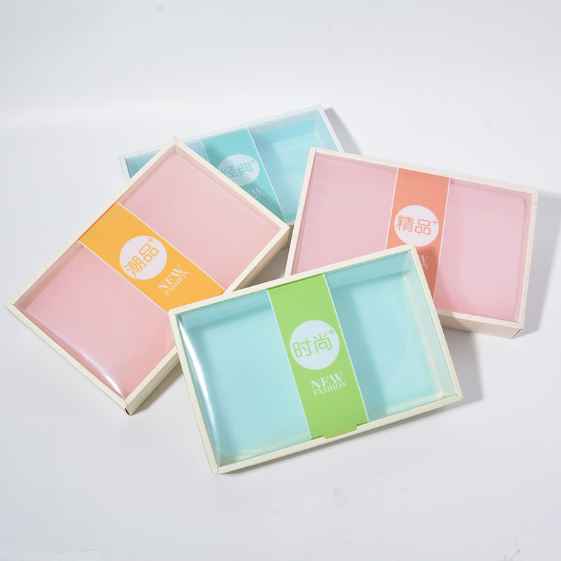 New factory customized rectangular transparent aircraft Box women's underwear box color gift box customizable