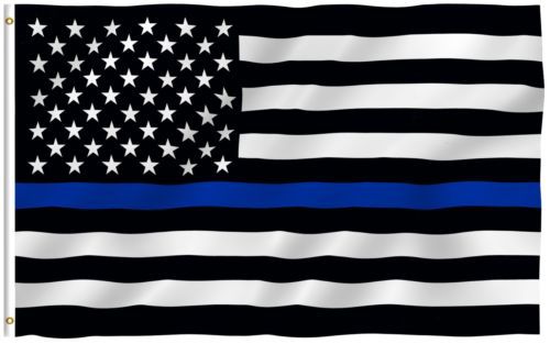 90*150 blue stripe flag blue stripe American flag blue black American flag thin blue flag blue stripe