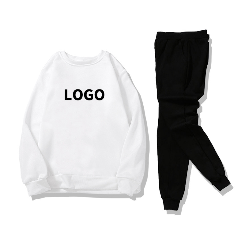 2025Wish Amazon European and American Autumn and Winter One-Piece Loose Pullover DIY Long-Sleeved Round Neck Sweatshirt Suit