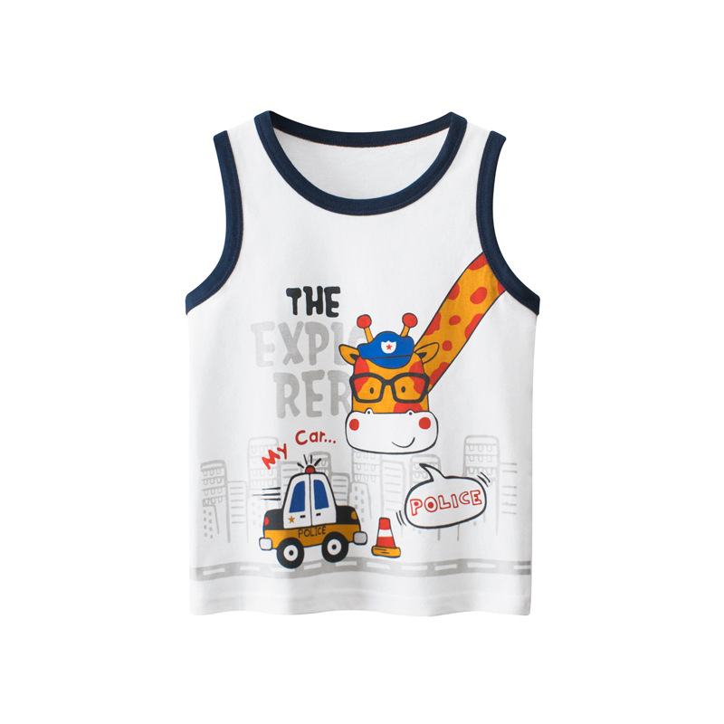 Picture of 27Kids Kidsren's Clothing Wholesale 2025 Summer Clothes Korean Style Baby Boy Clothes Kidsren's Vest Live Broadcast Cross-Border First-Hand Supply