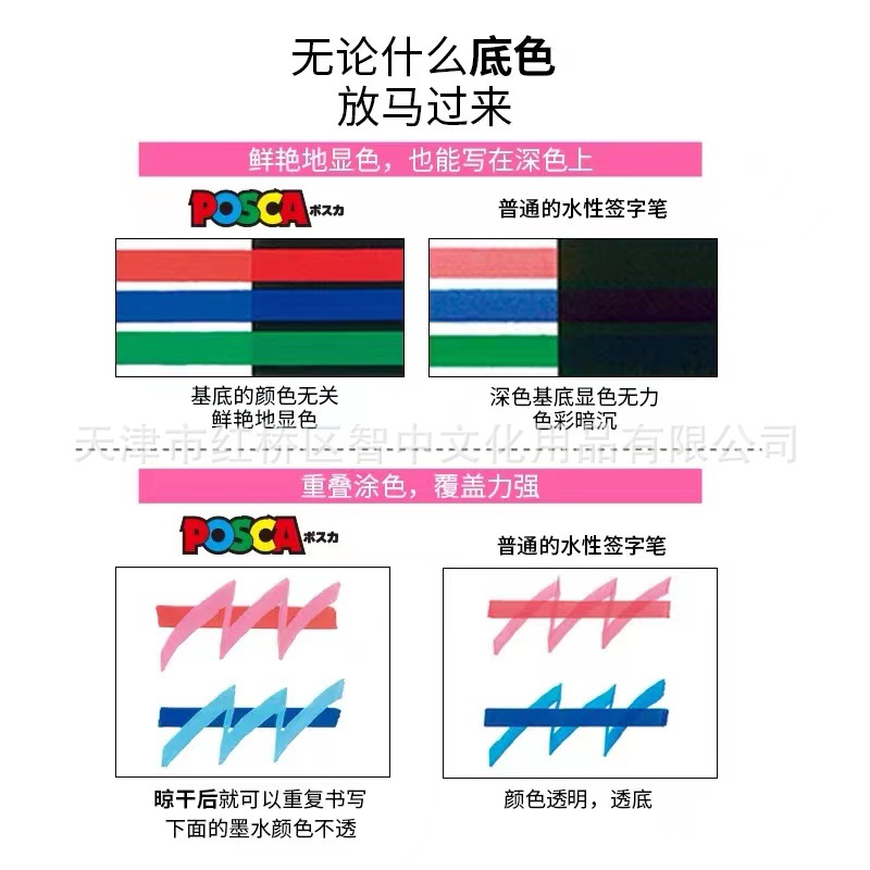 Picture of UNI Mitsubishi POSCA treasure color Jia PC-5M water-based acrylic marker color graffiti POP poster pen