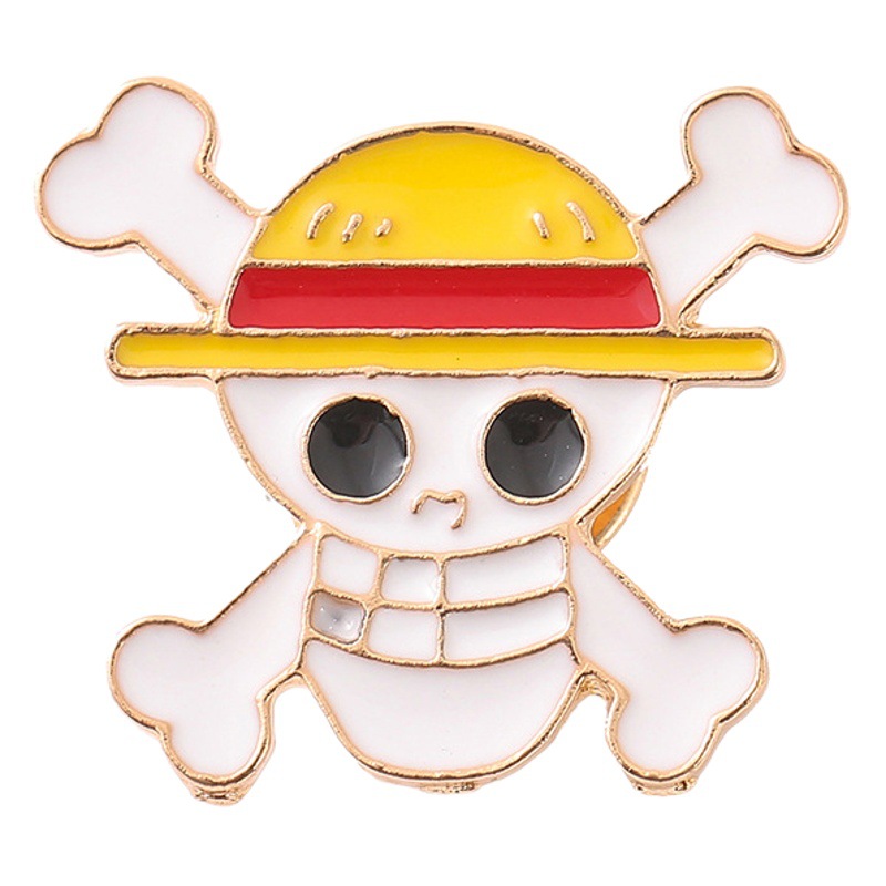 Cartoon Q version cartoon One Piece series brooch Luffy support group badge Joba Sauron Robin cloth badge