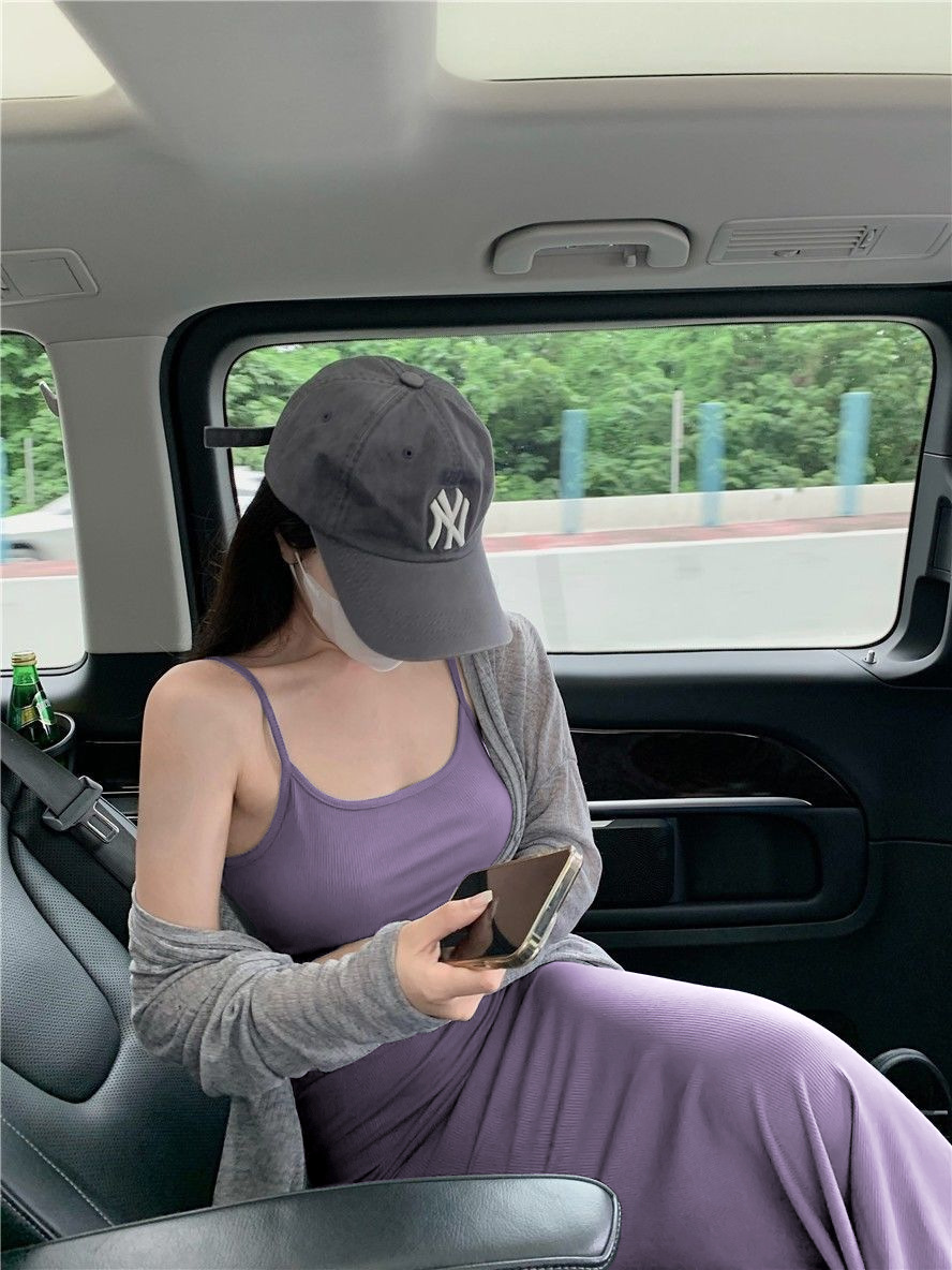 Picture of Suspender Dress for Women Summer Sleeveless Waist-Cinching Pure Lust Sexy Tight-Fitting Slimming Look High-End Hip-Hugging Sexy Tight Skirt