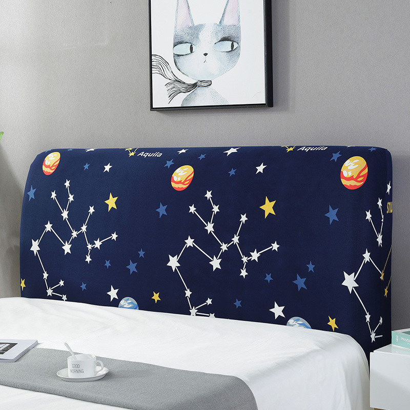 Picture of Nordic Bedhead Cover High Elastic Dust Cover Home Backrest Cover 1.8 m 1.5 Elastic Bedhead Cover Universal