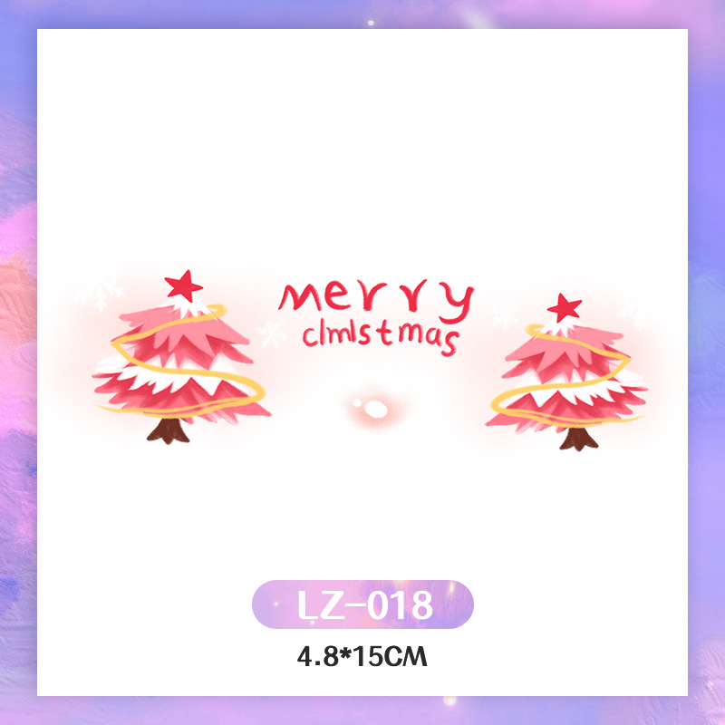 Picture of New Year's Day girl cute face makeup New year new year Creative face stickers love blush cute makeup stickers tattoo stickers