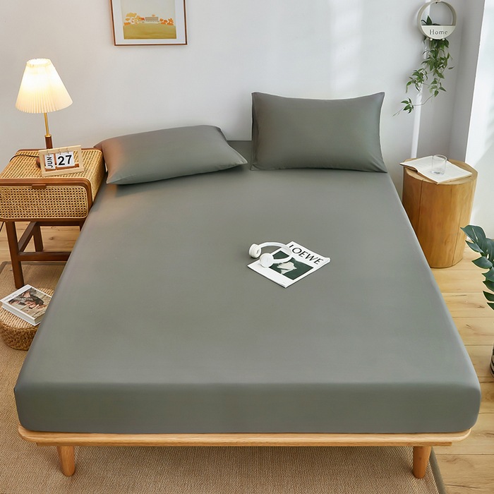 Class a Maternal and Infant Skin-Friendly Cotton Fitted Bed Sheets Cross-Border Mattress Protector Simple Japanese Style Simmons Pure Cotton Bedspread Wholesale