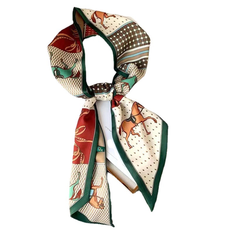 Picture of Popular Spring and Autumn Long Scarf Women's Korean Style Summer Decoration Shirt Suit Scarf Hair Belt Ribbon Scarf