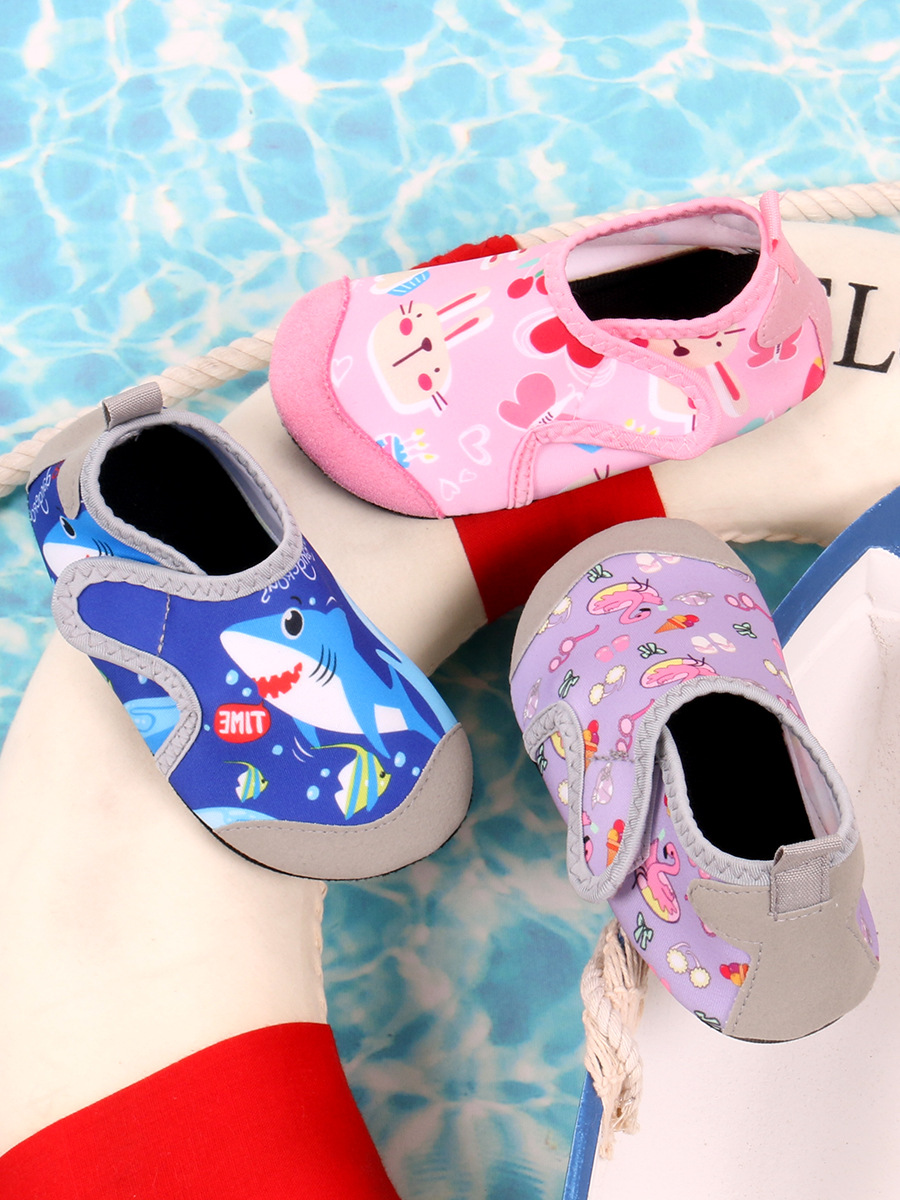 Children's Beach Socks and Shoes, Water Park Diving and Snorkeling Soft Shoes for Boys and Girls, Non-Slip, Anti-Cut, Quick-Drying, Wading and River Tracing Shoes