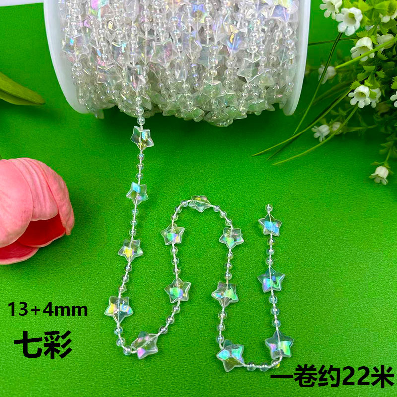 Picture of Acrylic bead curtain line curtain wedding road lead crystal string wedding scene stage ceiling decoration diy door curtain partition