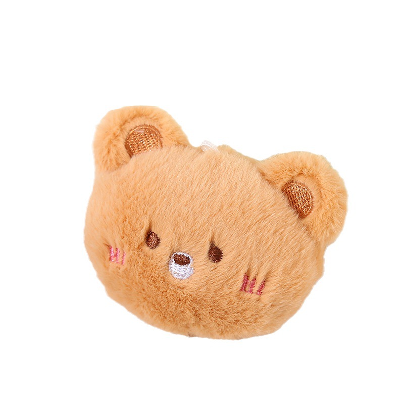 Picture of Cartoon Plush Brooch Cute Bear Doll Frog Cat Rabbit Bag Hanging Ornaments diy Clothing Accessories