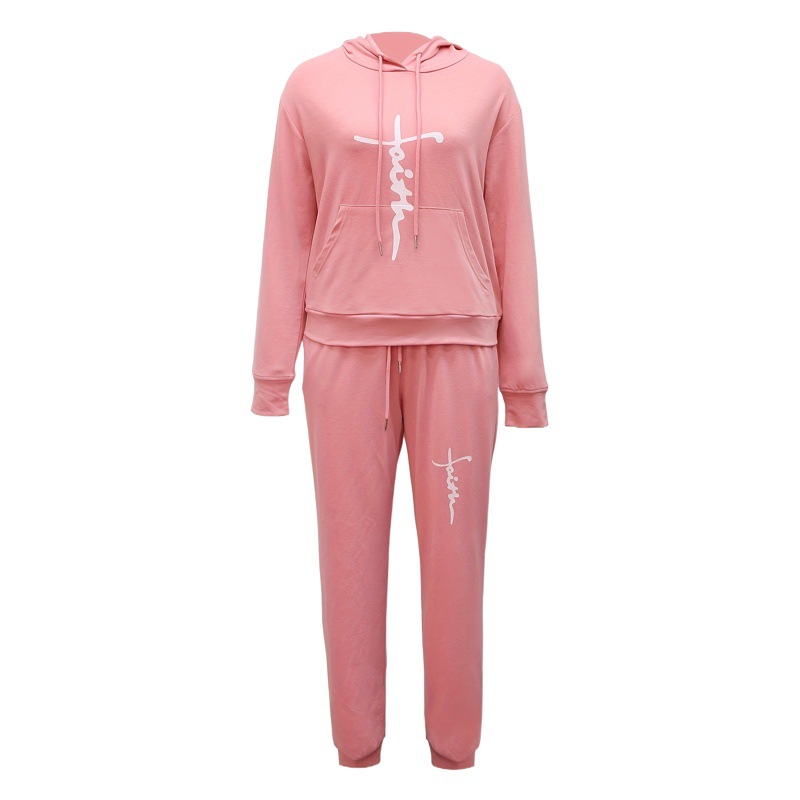 Letter Print Sport Two-Piece Set-GC00020