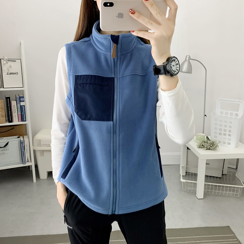 Picture of Vest Men's Spring and Autumn Fleece Sleeveless Fleece Vest Outdoor Fleece Vest Vest Women Fleece Jacket
