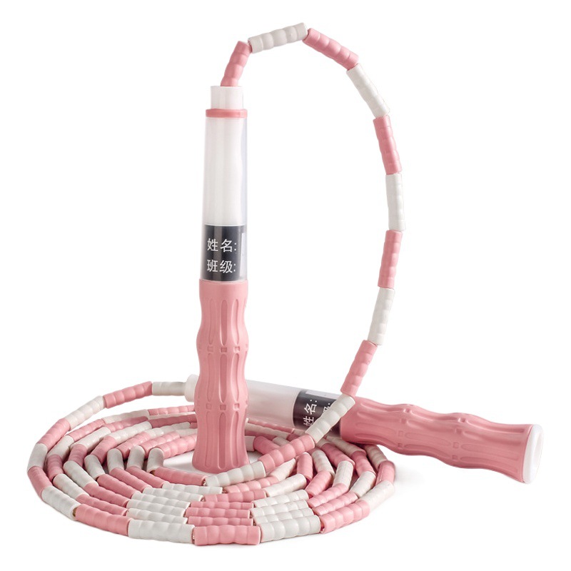 Picture of New Children's Bamboo Skipping Rope Wholesale Primary School Students Kindergarten Special Adjustable Skipping Rope Beginners Signature Skipping Rope