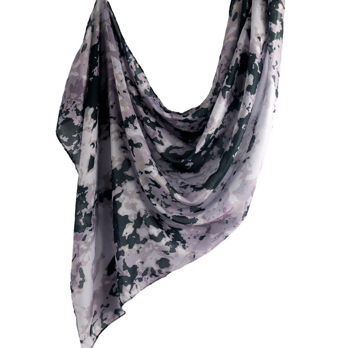 Picture of Best-Selling Watercolor Tie-Dye Cotton Scarf Arabian Satin Polyester Long Scarf Turkish Middle Eastern Scarf