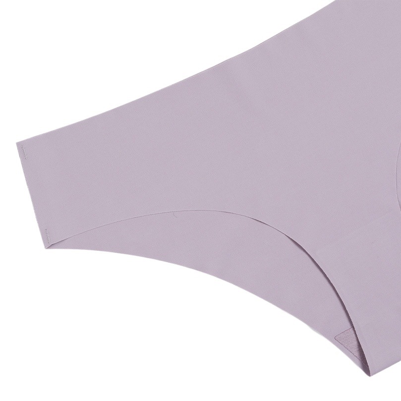 Large Size Seamless One Piece Pure Cotton Crotch Underwear Low Waist Ice Silk Quick-Drying Women's Briefs Amazon Wholesale