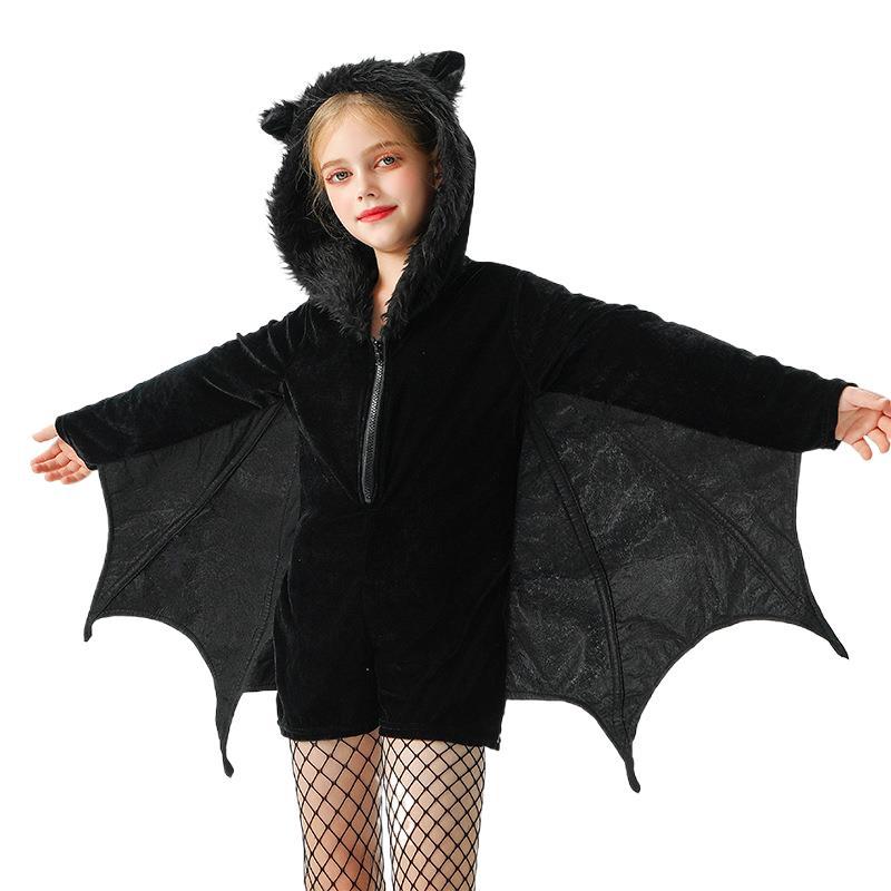 Picture of 2025 Halloween Children's Costume Bat Demon Carnival Children's Clothing Girls Performance Costume Animal Party Play