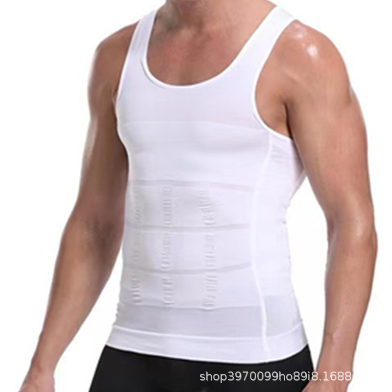 Cross-border Exclusive Xizang Meat Artifact Shaping Clothes Strong Abdominal Sweatshirt High Elastic Breathable Sweat-wicking Waist Shaped Vest