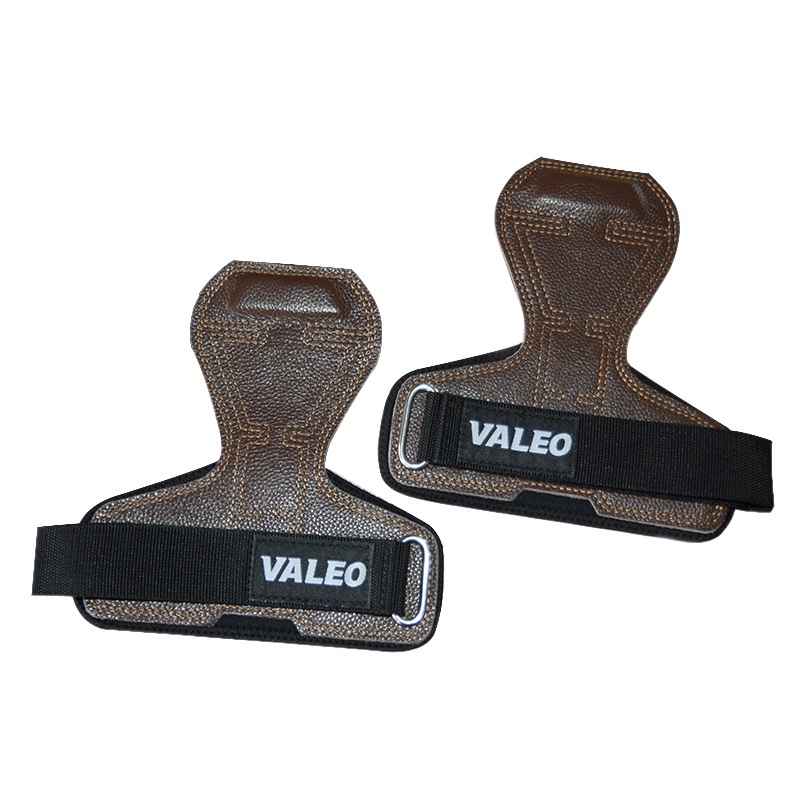 Booster belt hard pull men's and women's sports wristband grip belt VALEO pull-up cowhide fitness palm support wholesale