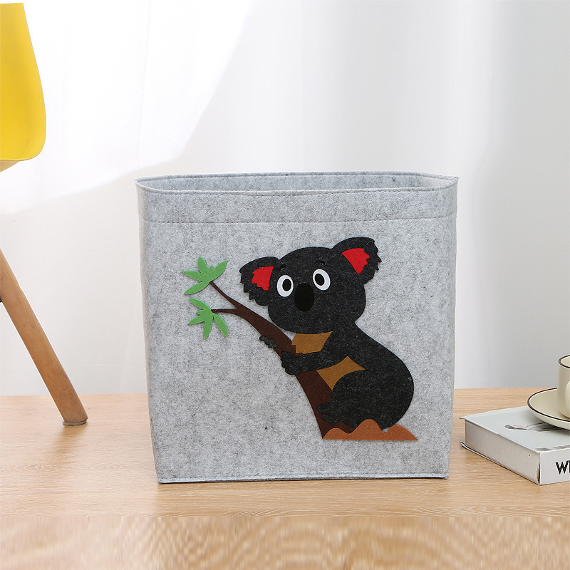Picture of Felt Bag Cartoon Storage Basket Kidsren's Toy Dirty Clothes Storage Box Handbag Large Capacity Dirty Clothes Storage Essential