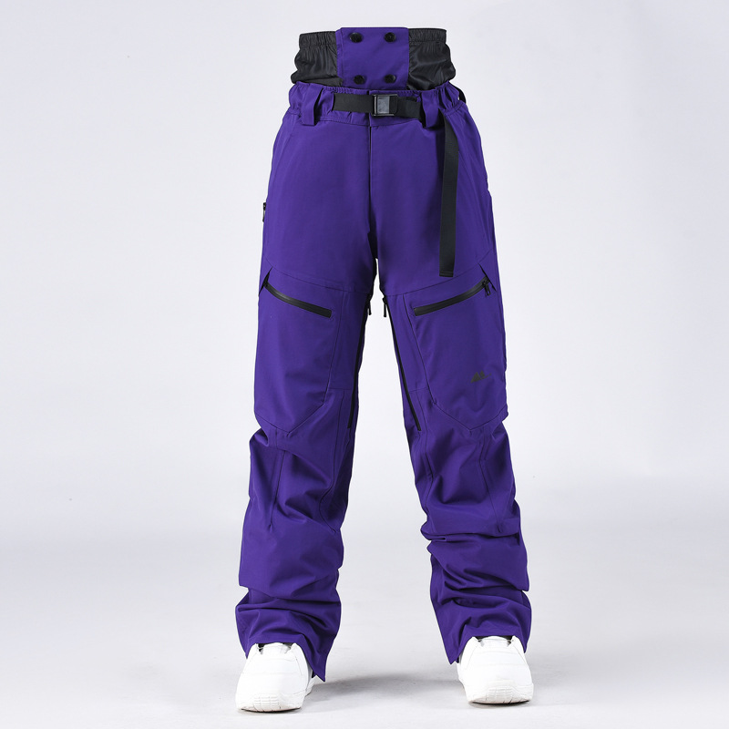 Picture of New outdoor sports windproof waterproof thermal single and double board skiing casual cotton snow pants e-commerce support distribution delivery