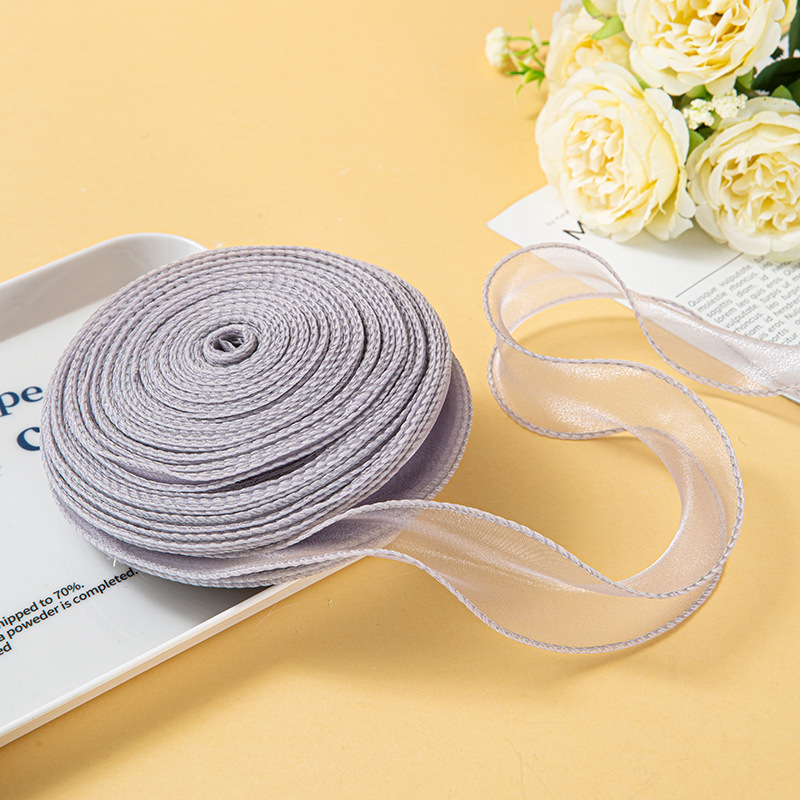 Fishtail yarn ribbon custom exclusive bow handmade DIY flower packaging materials