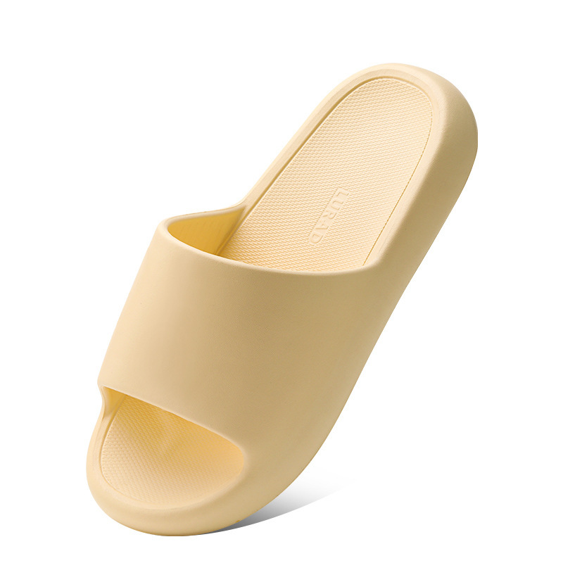 Picture of Slippers home summer non-slip bathroom bath wear-resistant solid color shit feeling Fashion couple EVA slippers wholesale