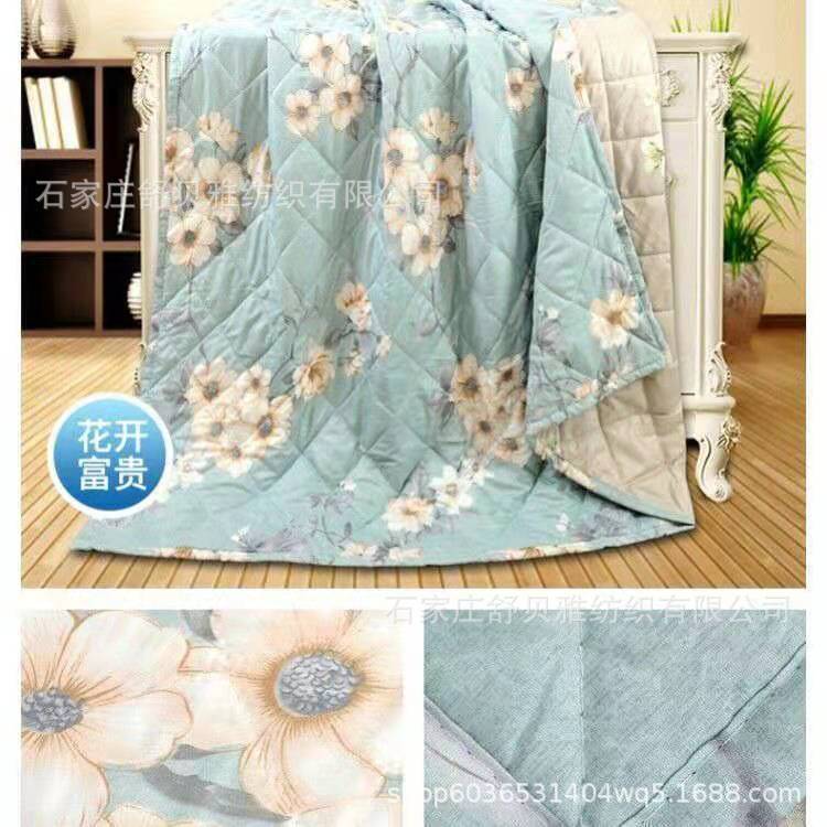 Picture of New Summer Cool Quilt Air-Conditioned Quilt Single and Double Thin Quilt Company Welfare Gift Quilt Spring & Fall Quilt Core Machine Washable
