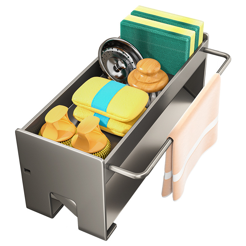 Picture of Manufacturer Supplies Rag Rack, Punch-Free Dish Drain Rack, Kitchen Bathroom Storage Rack, Pool Storage Rack