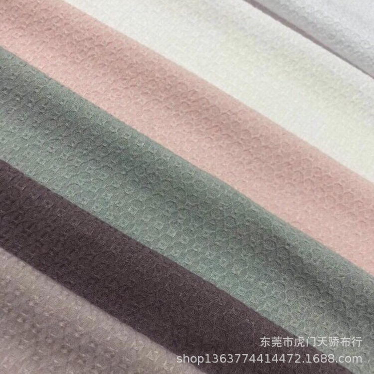 Spring and summer New woven rayon small plaid jacquard fabric woven rayon jacquard dots fashion shirt fabric