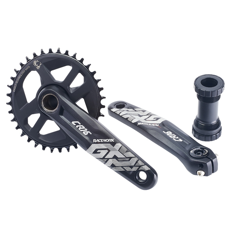 Picture of Racework Gx Mountain Bike Crankset 170mm 36t Bicycle Crank Hollow Integrated Single Disc with Central Shaft