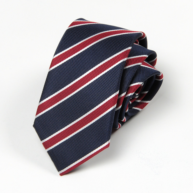 Picture of Tie 6cm Men's Striped Formal Business Professional Black Tie Team Wedding Red Tie Manufacturer Wholesale
