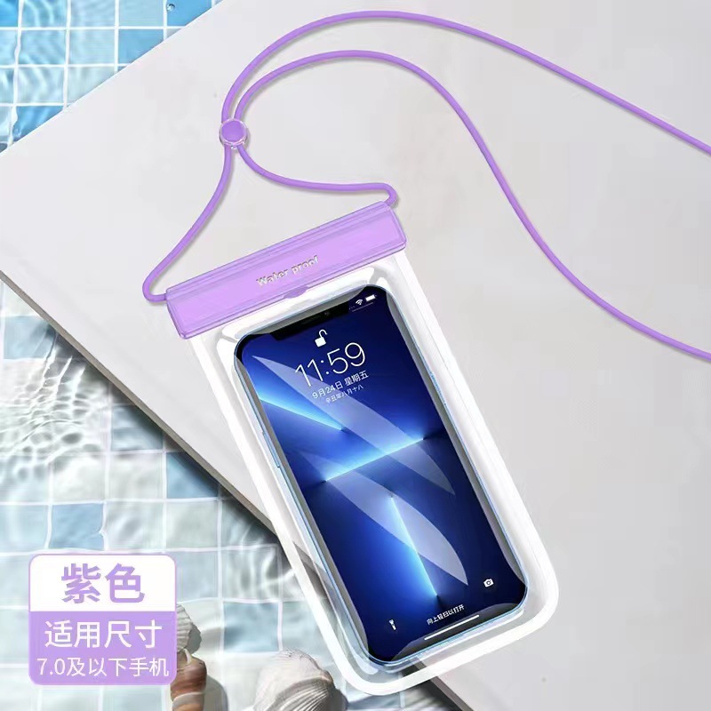 Picture of Mobile Phone Waterproof Bag Tpu Touch Screen Waterproof Phone Pouch Flip Full Transparent Protective Case Wholesale Outdoor