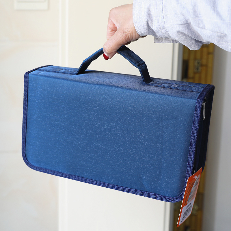 Cross-border Hot Selling CD Bag Large Capacity CD Box CD Storage Book DVD Album Disc Bag Dust-proof Storage Bag 128 Pieces