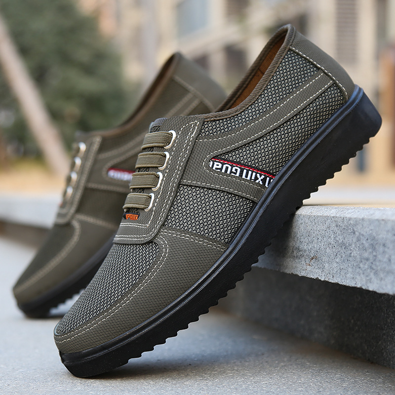 Manufacturer Wholesale Foreign Trade Men's Shoes, Old Beijing Cloth Shoes, Middle-Aged and Elderly Men's Work Shoes, Casual Men's Shoes, Walking Shoes