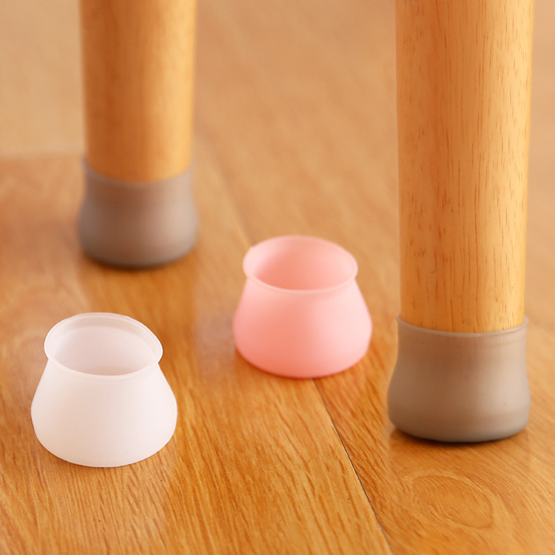 Picture of Silicone Table and Chair Foot Cover Thickened Protective Cover for Stool Mute Wear-resistant Table Leg Protective Cushion Stool Foot Chair Foot Mat