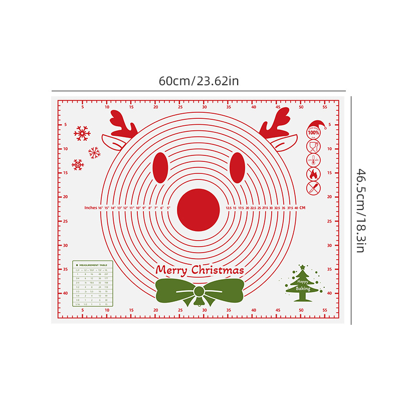 Picture of Cross-border hot sale thickened baking mat special silicone pad kneading mat extra large size 45*60 kneading mat with scale