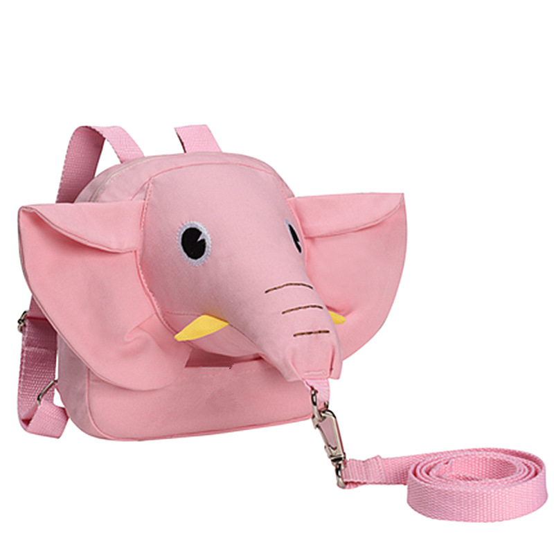 Picture of Baby Anti-Lost Backpack with Elephant Design, Anti-Lost Leash for Children, Kindergarten Backpack with Traction Rope and Wrist Strap