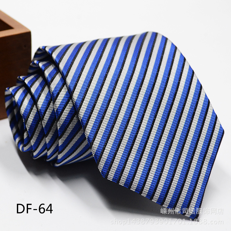Picture of Tie business formal men's tie polyester yarn Arrow 8cm business tie