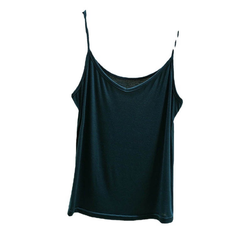 Modal V-Neck Sling Women's Summer Outer Wear Loose Sleeveless Base Shirt Thin Inner Top Slimming All-match Vest