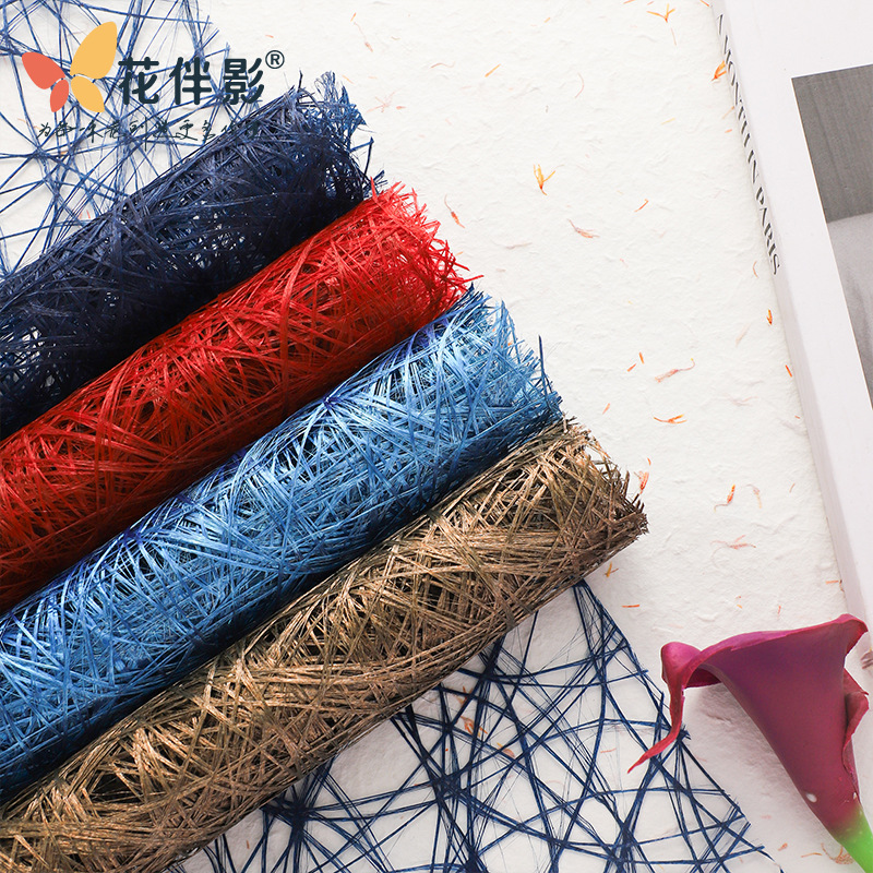 Flower shadow new Lafite wrapping paper hollow bouquet packaging high texture lining paper versatile handmade diy material