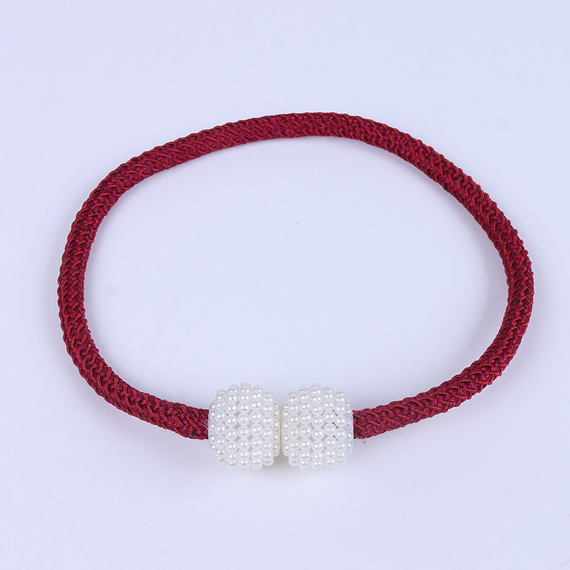 Picture of Curtain Tiebacks Wholesale Cross-Border No-Drill Large Pearl Magnetic Curtain Tiebacks Curtain Buckle Straps Curtain Accessories