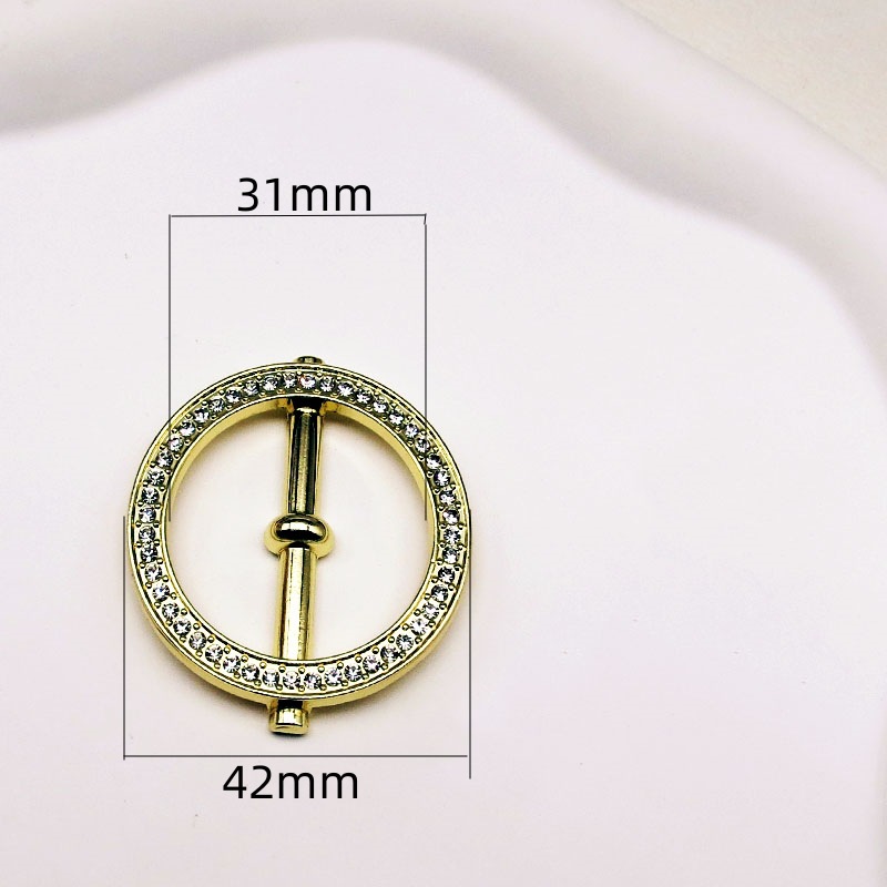Picture of Korean multi-functional silk towel buckle wholesale high-level clothes accessories buckle pearl rhinestone corner knot buckle jewelry